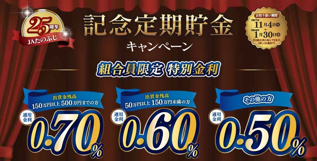 記念定期貯金キャンペーン